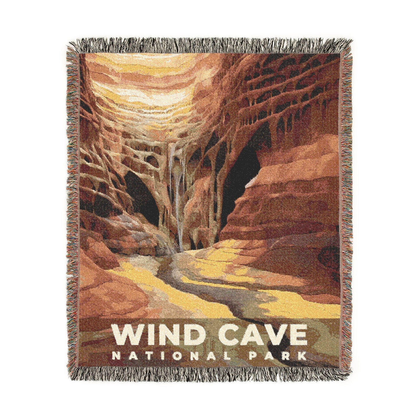 Wind Cave National Park Woven Blanket | S09