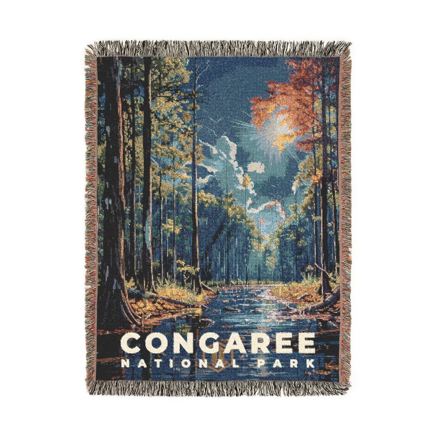 Congaree National Park Woven Blanket | S16