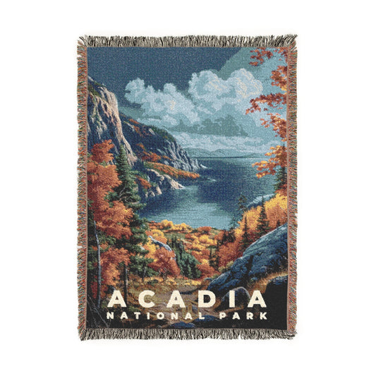 Acadia National Park Woven Blanket | S16