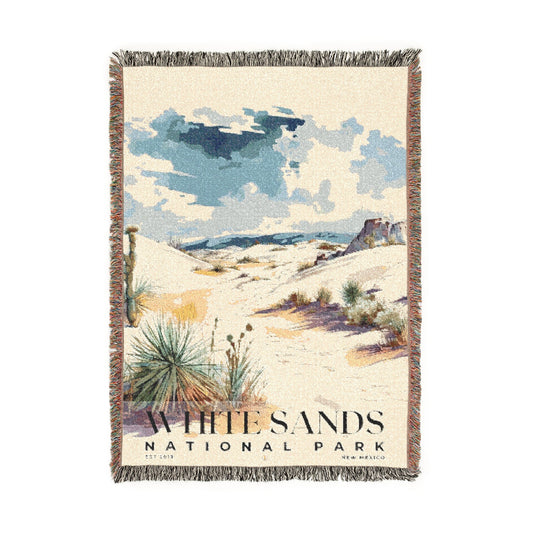 White Sands National Park Woven Blanket | S04