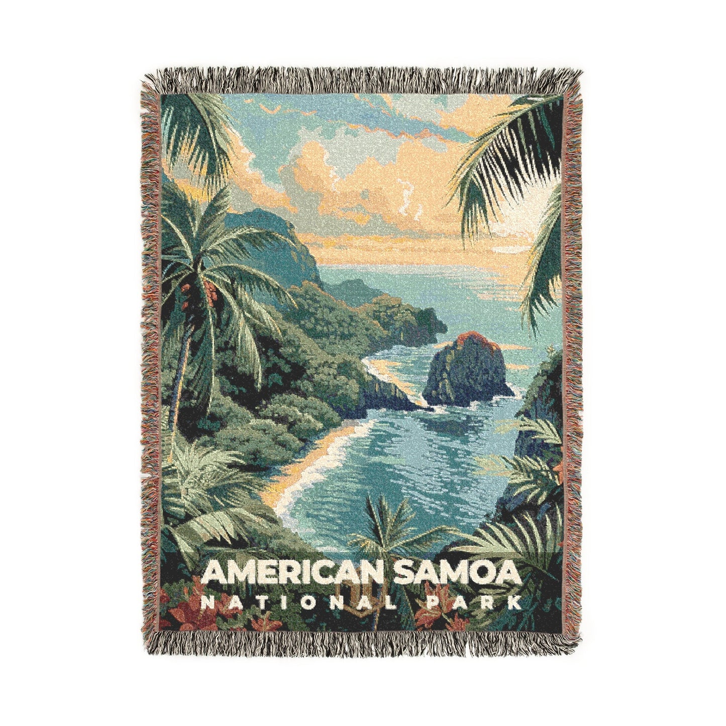 American Samoa National Park Woven Blanket | S11