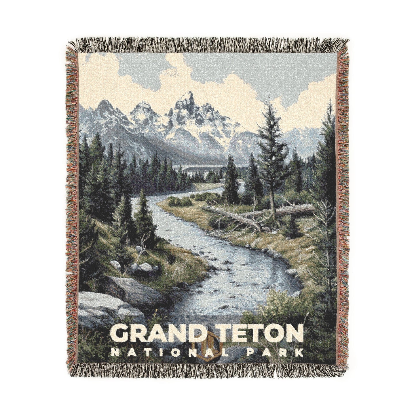 Grand Teton National Park Woven Blanket | S17