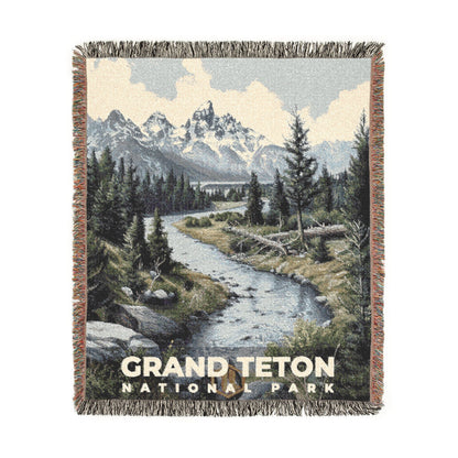 Grand Teton National Park Woven Blanket | S17