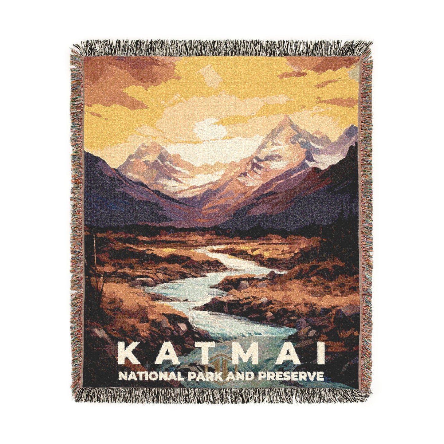 Katmai National Park Woven Blanket | S06