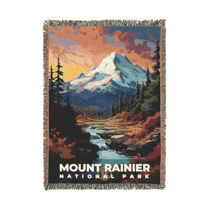 Mount Rainier National Park Woven Blanket | S07