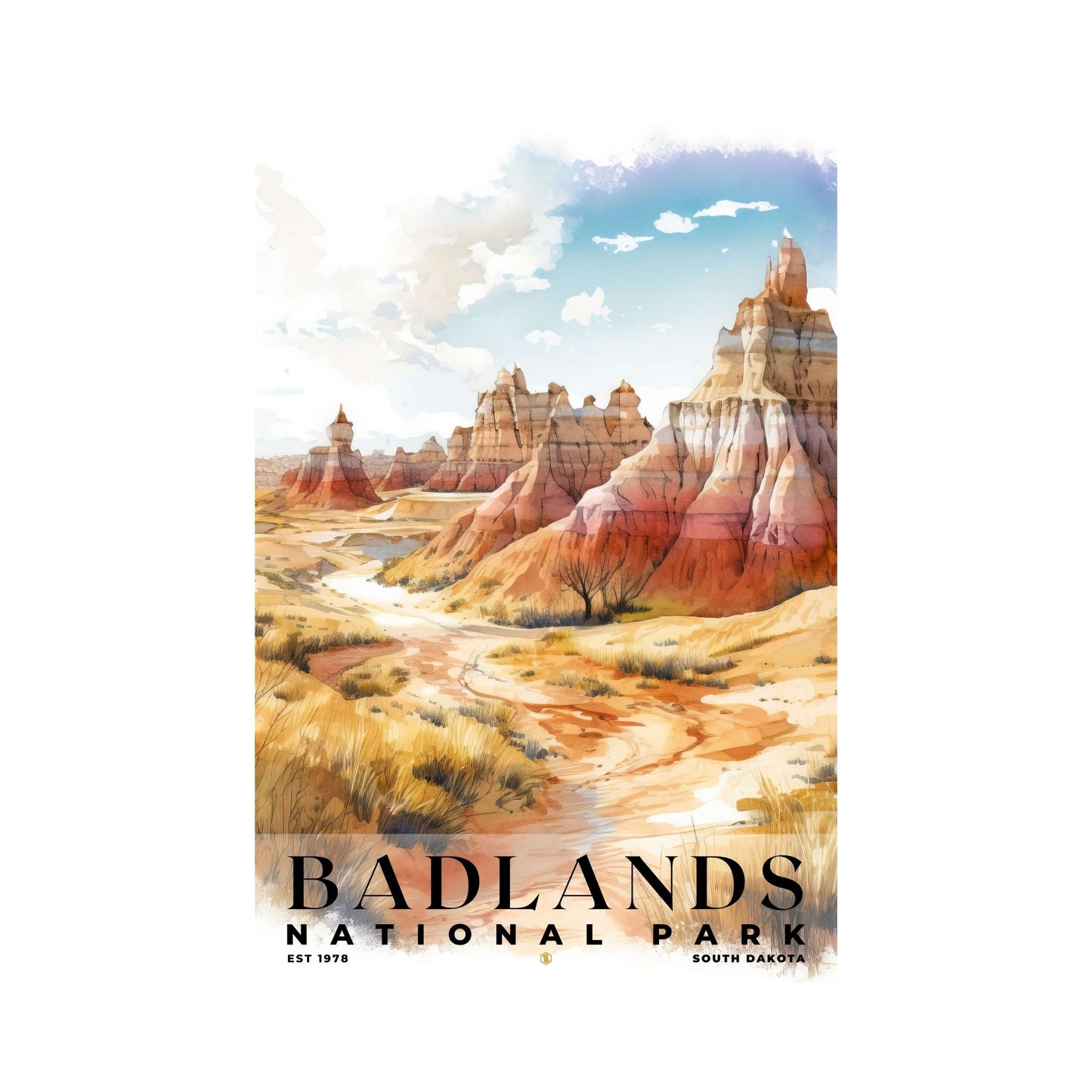 Badlands National Park Poster | S04