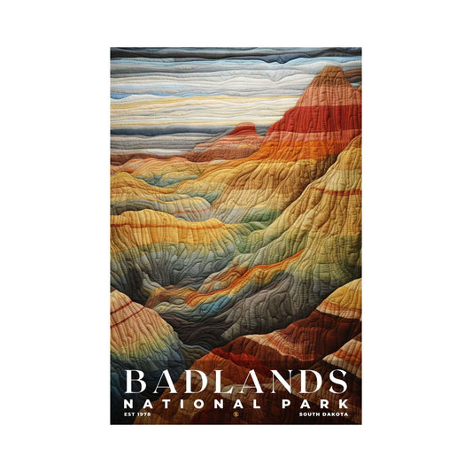 Badlands National Park Poster | S09