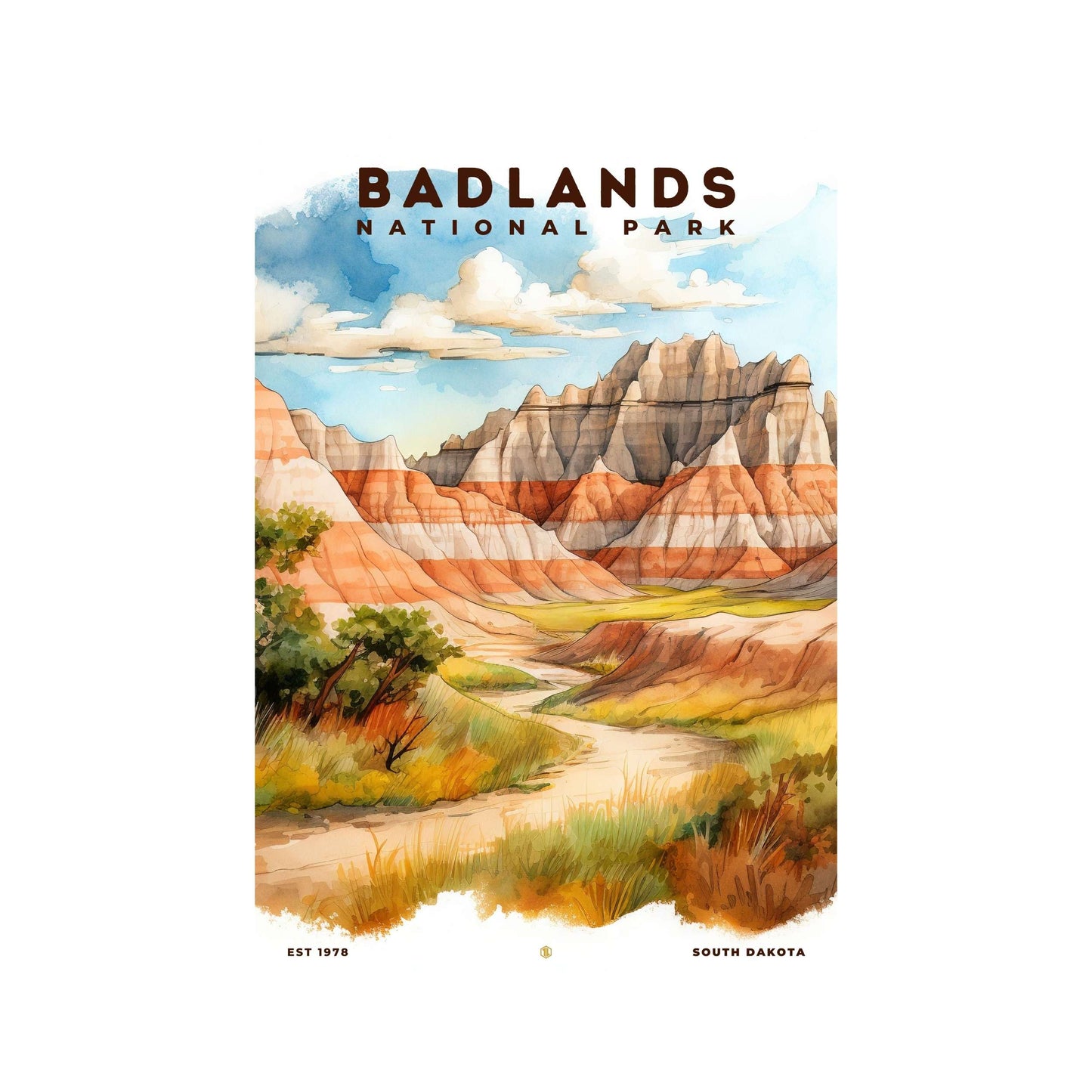 Badlands National Park Poster | S08