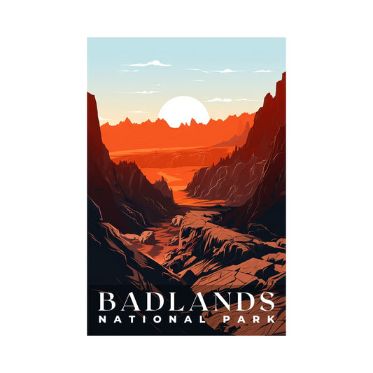 Badlands National Park Poster | S01