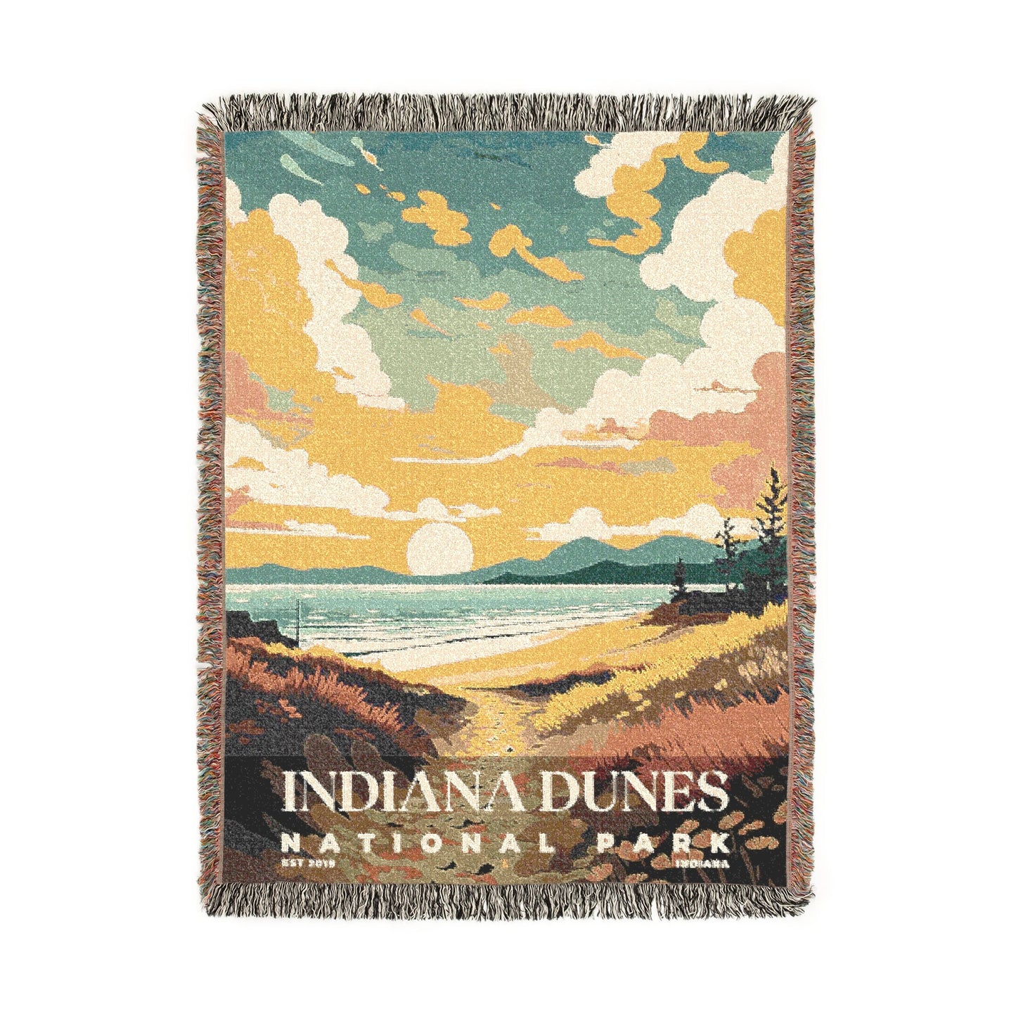 Indiana Dunes National Park Woven Blanket | S05