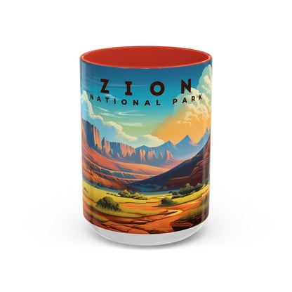 Zion National Park Mug | Accent Coffee Mug (11, 15oz)