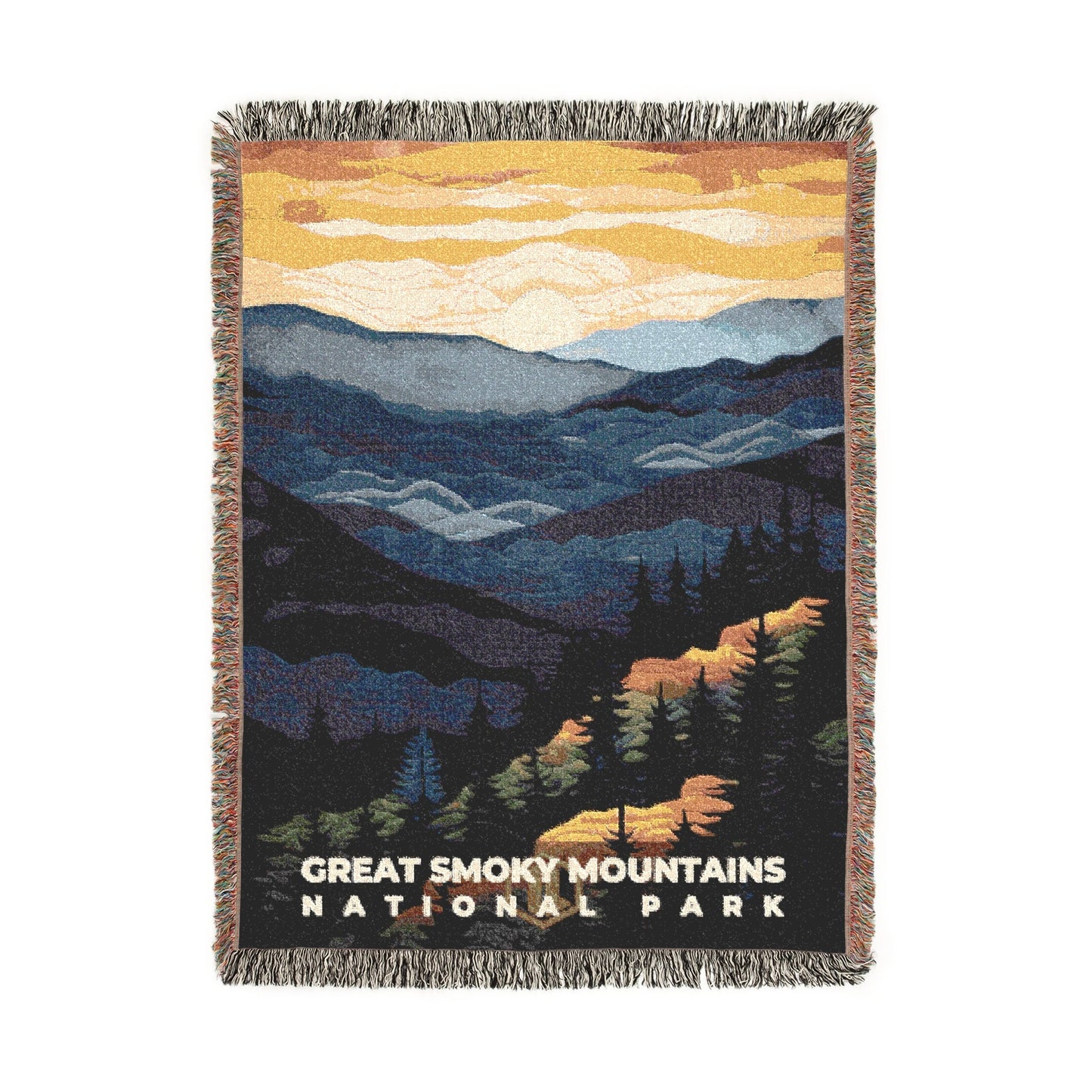 Great Smoky Mountains National Park Woven Blanket | S09