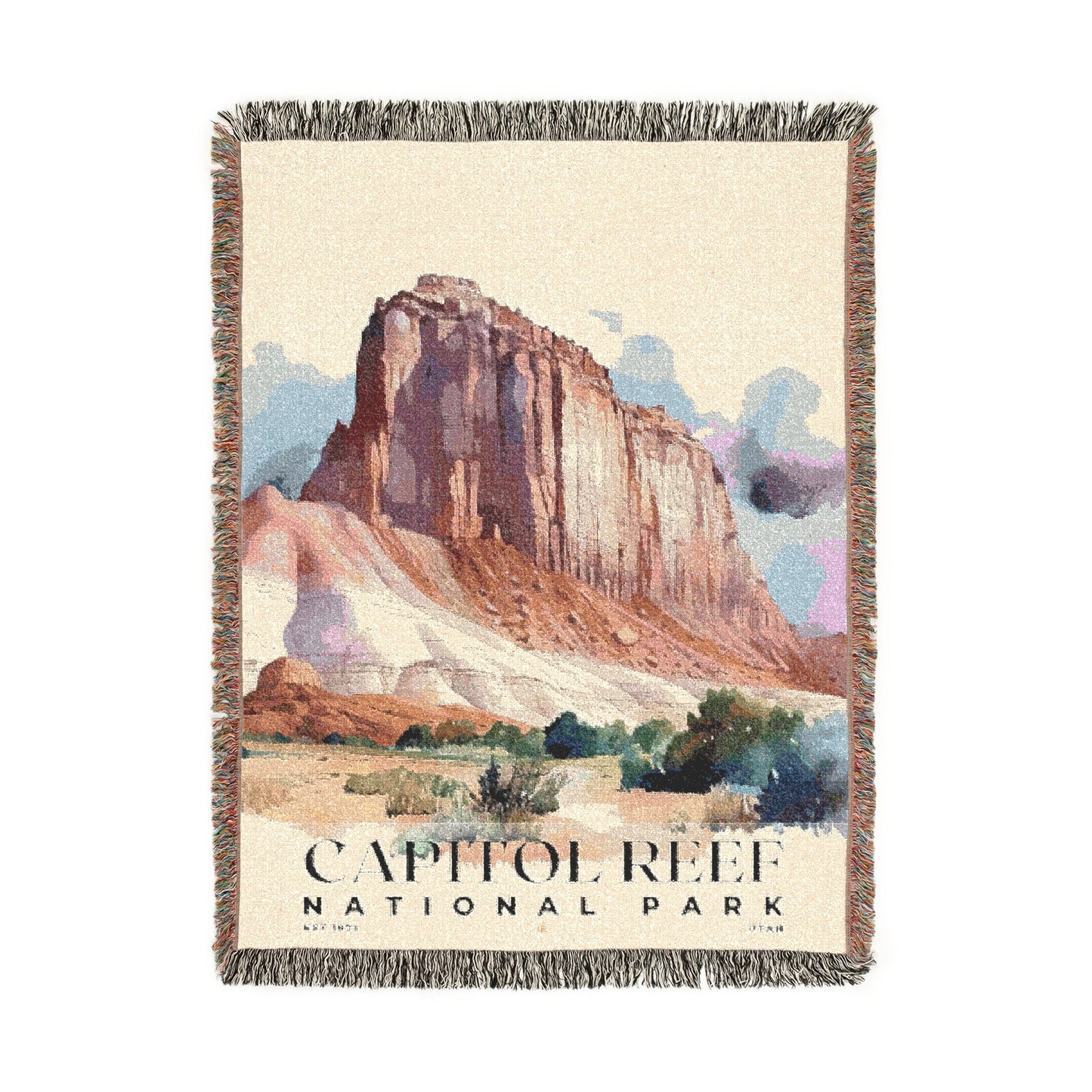 Capitol Reef National Park Woven Blanket | S04