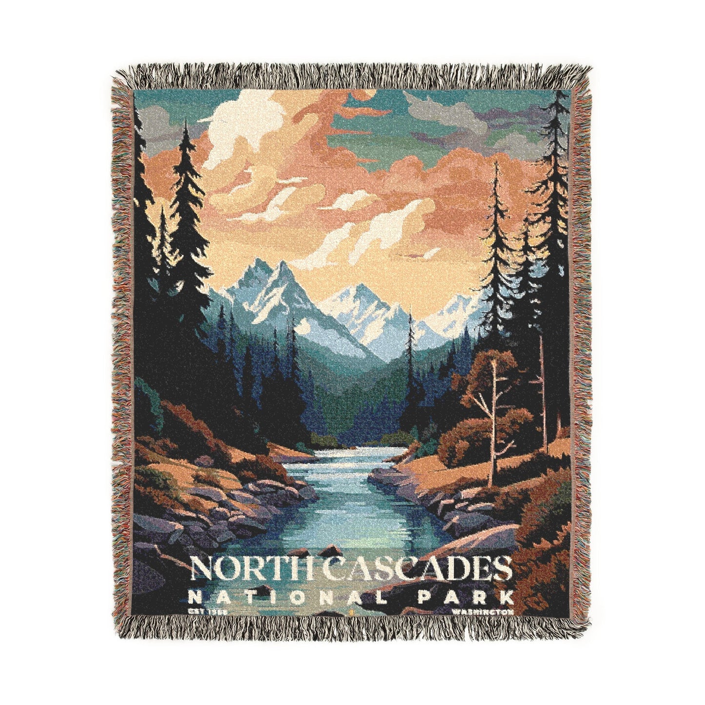 North Cascades National Park Woven Blanket | S05