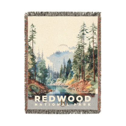 Redwood National Park Woven Blanket | S08