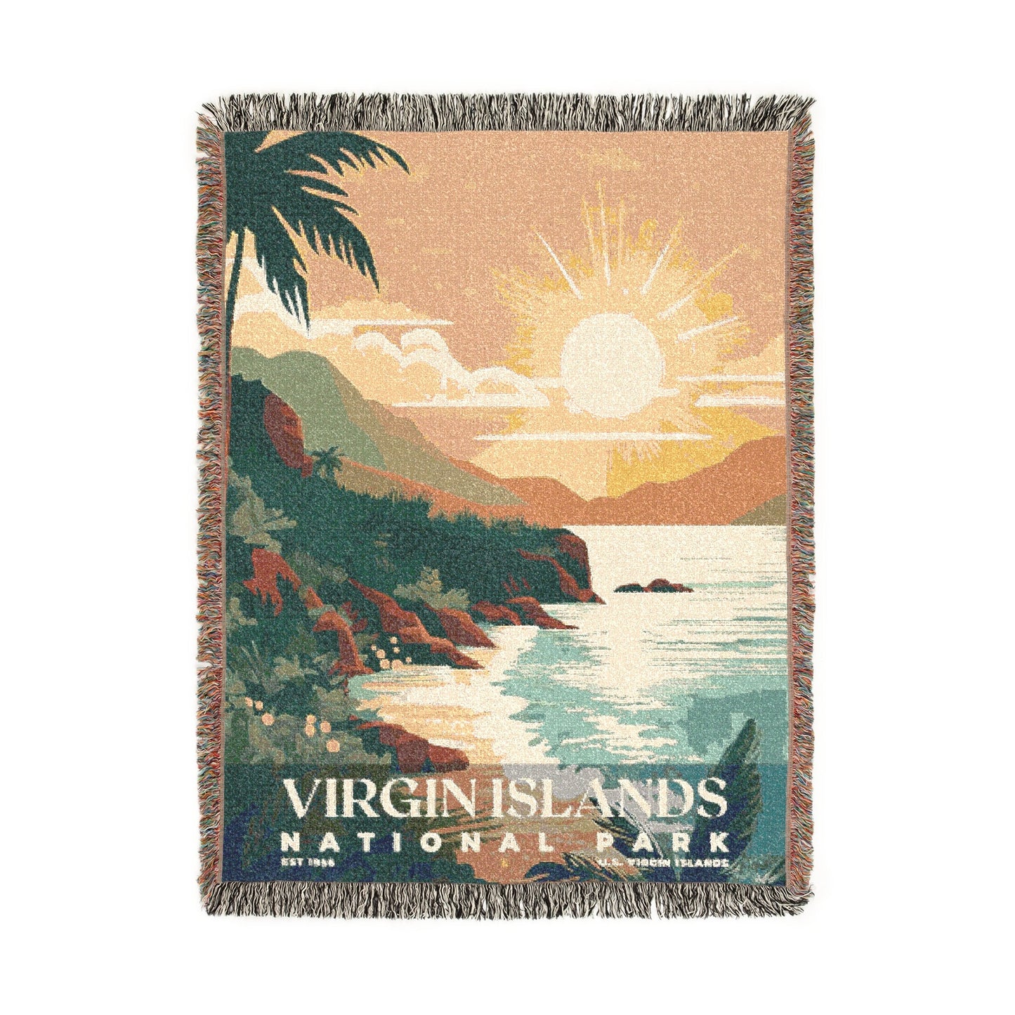 Virgin Islands National Park Woven Blanket | S05