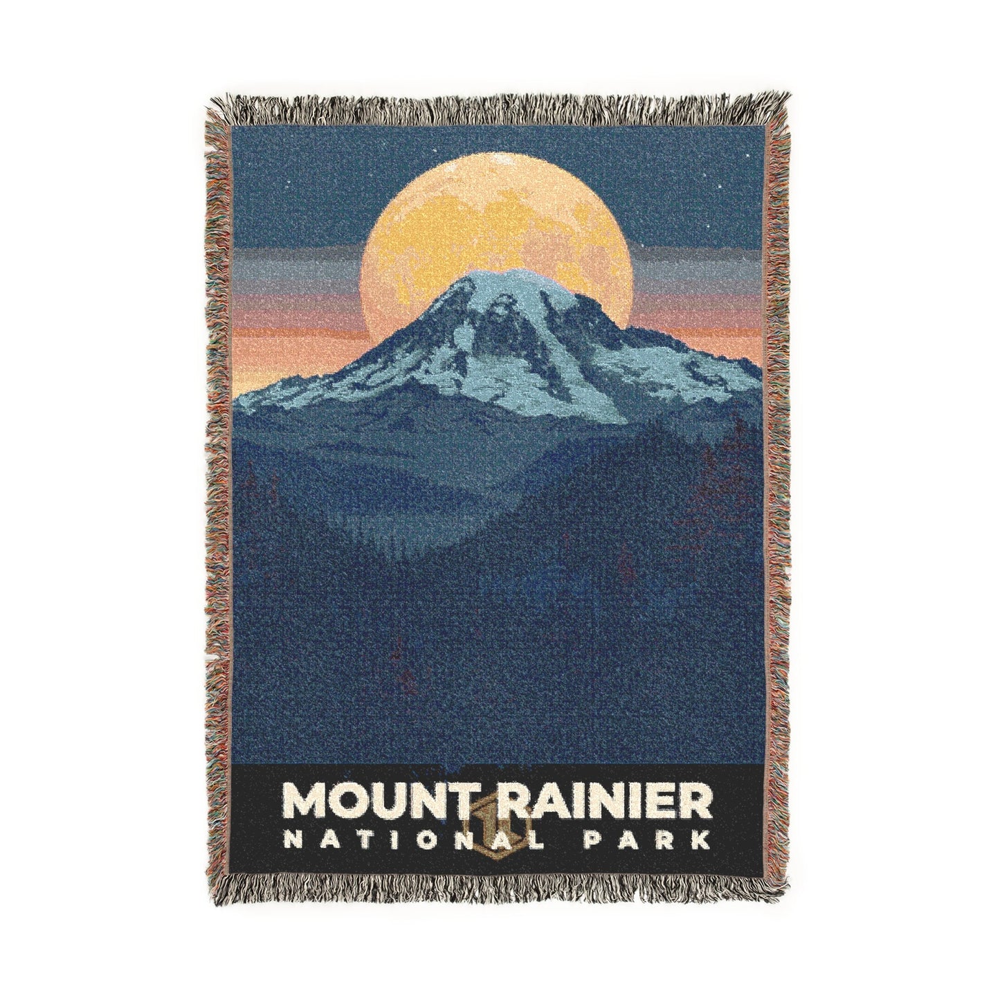 Mount Rainier National Park Woven Blanket | S20