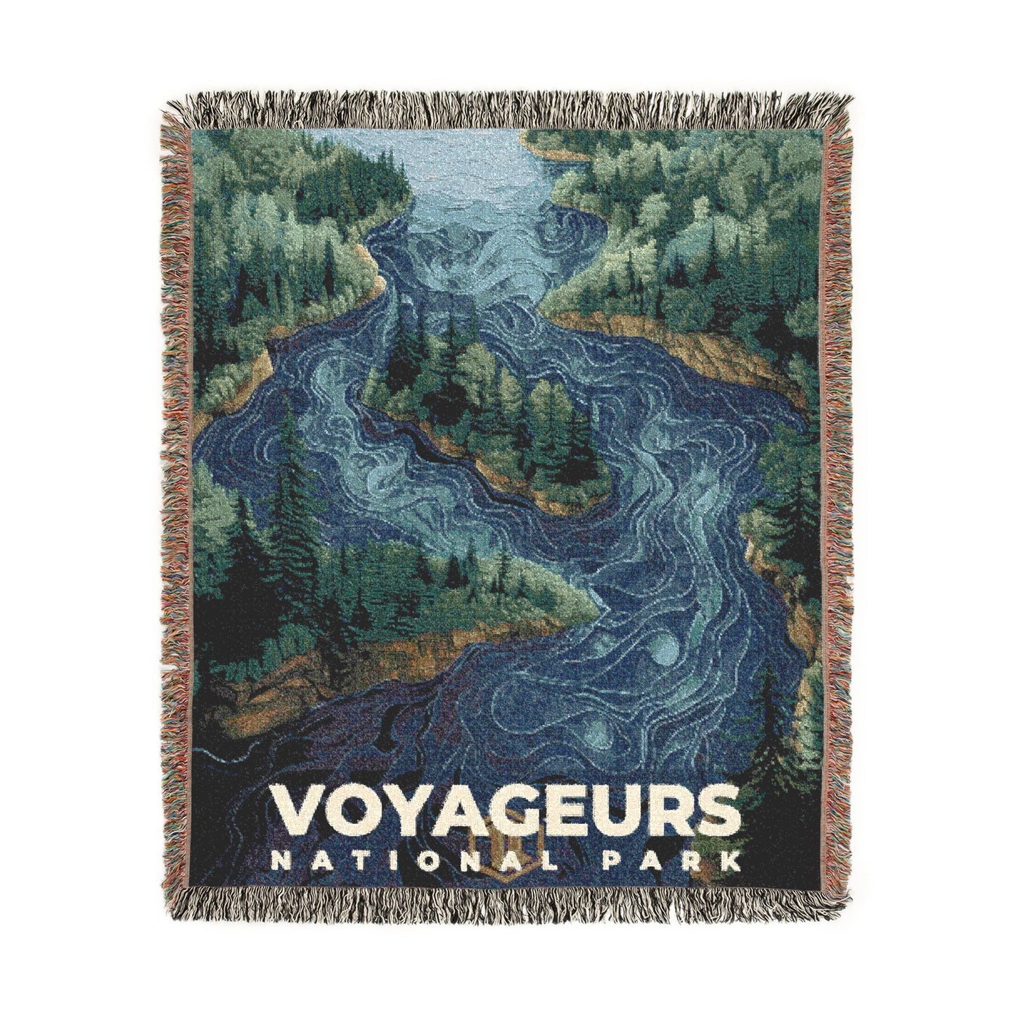 Voyageurs National Park Woven Blanket | S20