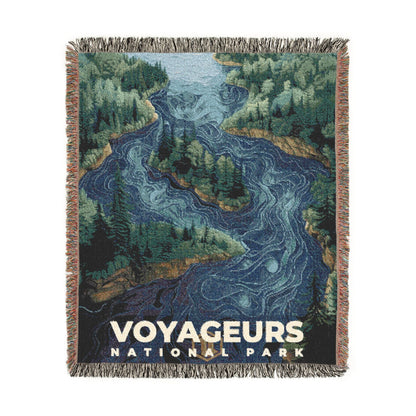 Voyageurs National Park Woven Blanket | S20