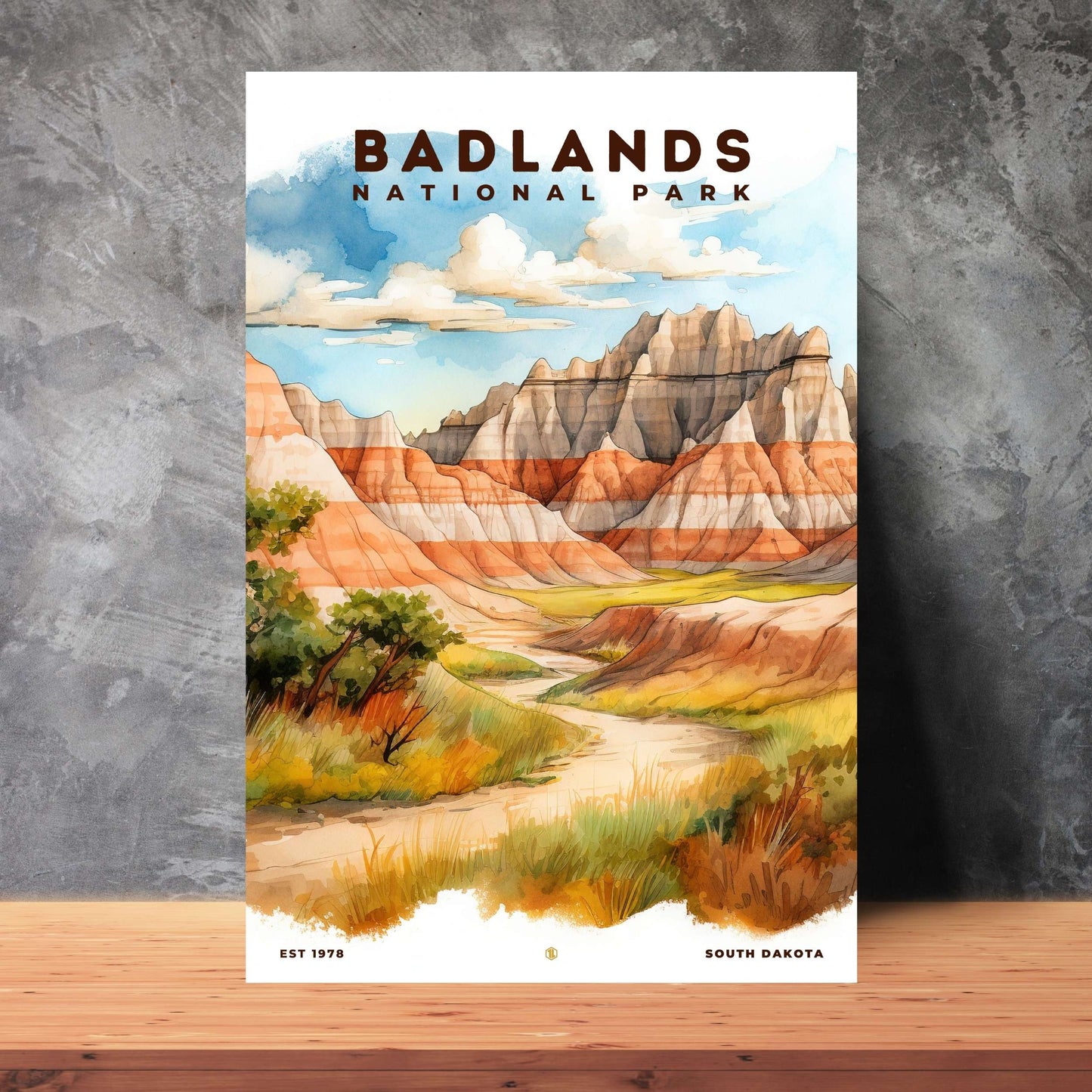 Badlands National Park Poster | S08