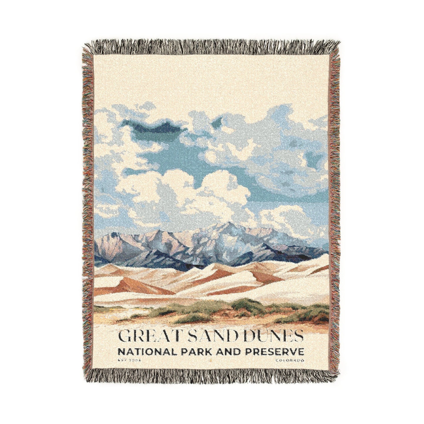 Great Sand Dunes National Park Woven Blanket | S04