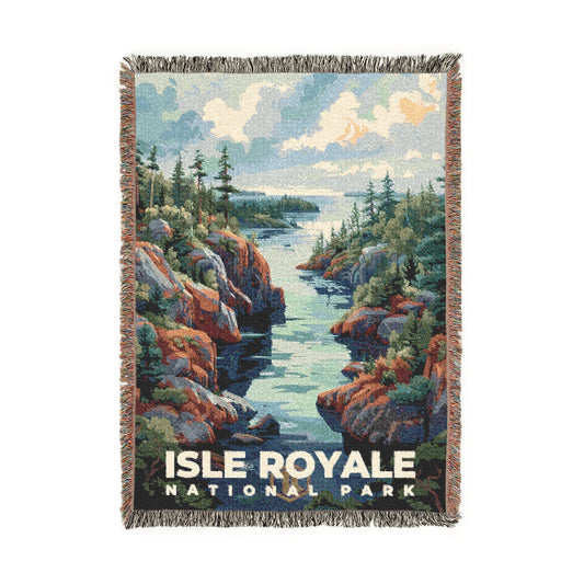 Isle Royale National Park Woven Blanket | S11