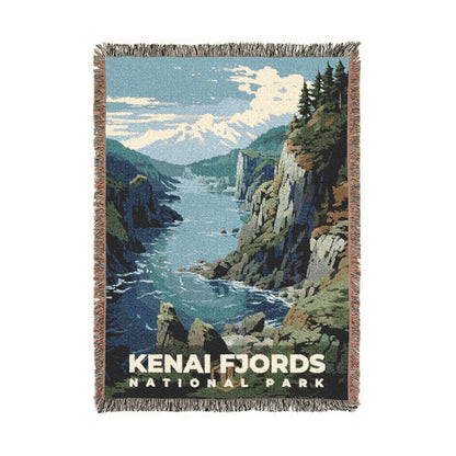 Kenai Fjords National Park Woven Blanket | S07