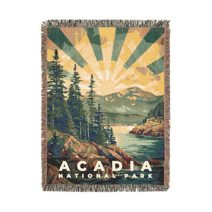 Acadia National Park Woven Blanket | S11