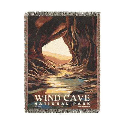 Wind Cave National Park Woven Blanket | S05