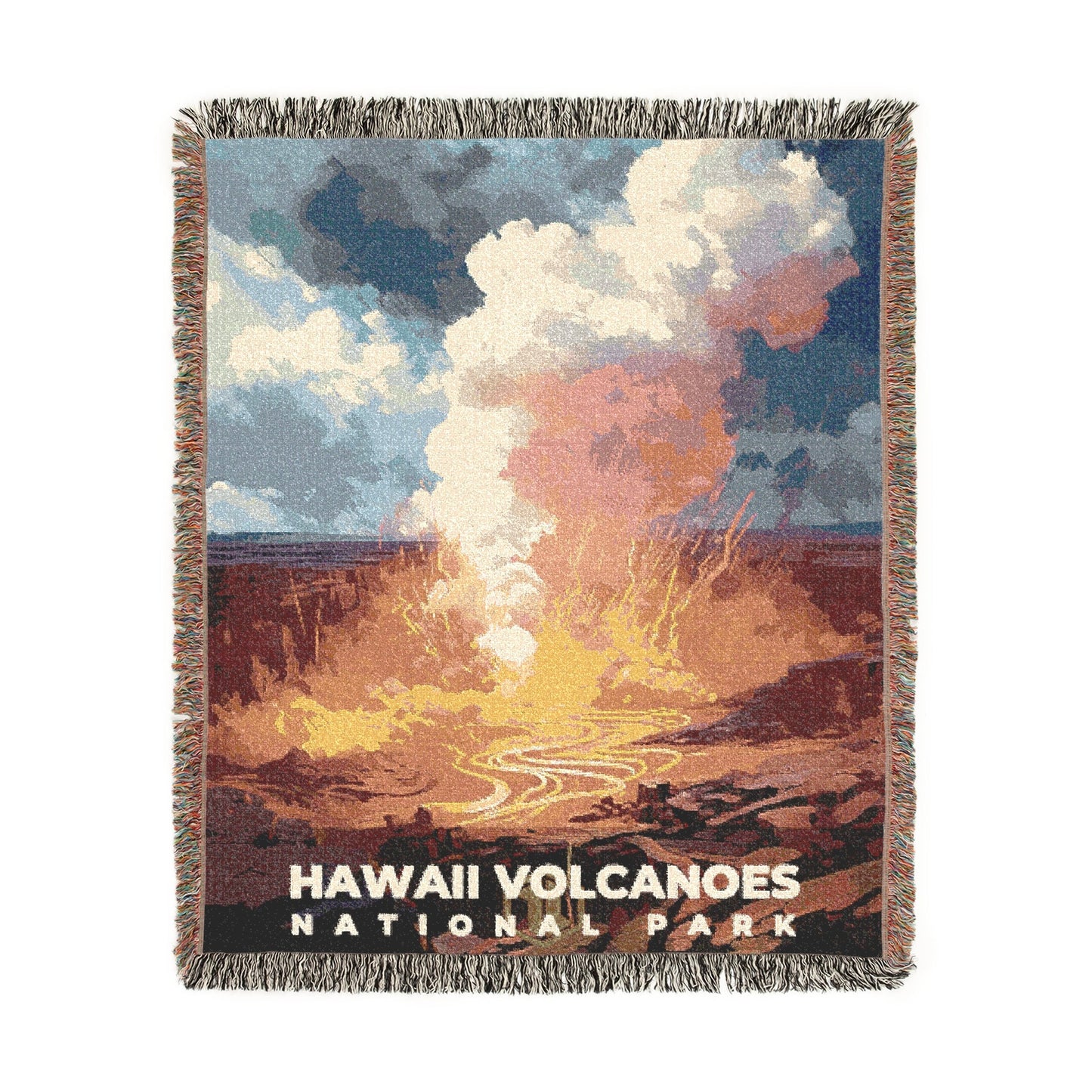 Hawaii Volcanoes National Park Woven Blanket | S06