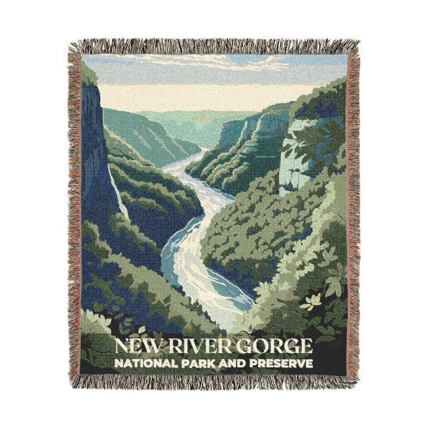 New River Gorge National Park Woven Blanket | S01