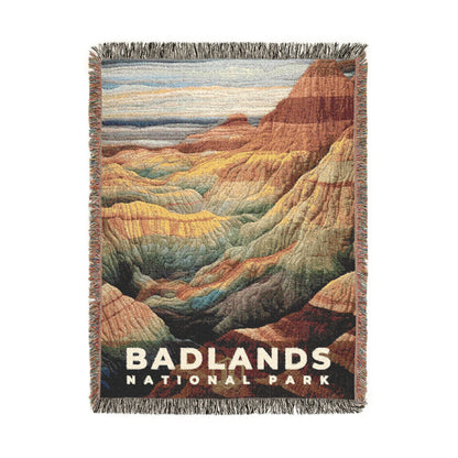 Badlands National Park Woven Blanket | S09