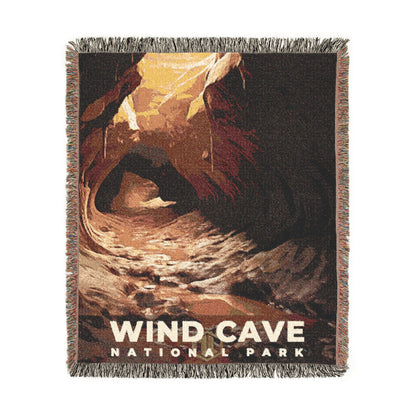 Wind Cave National Park Woven Blanket | S10