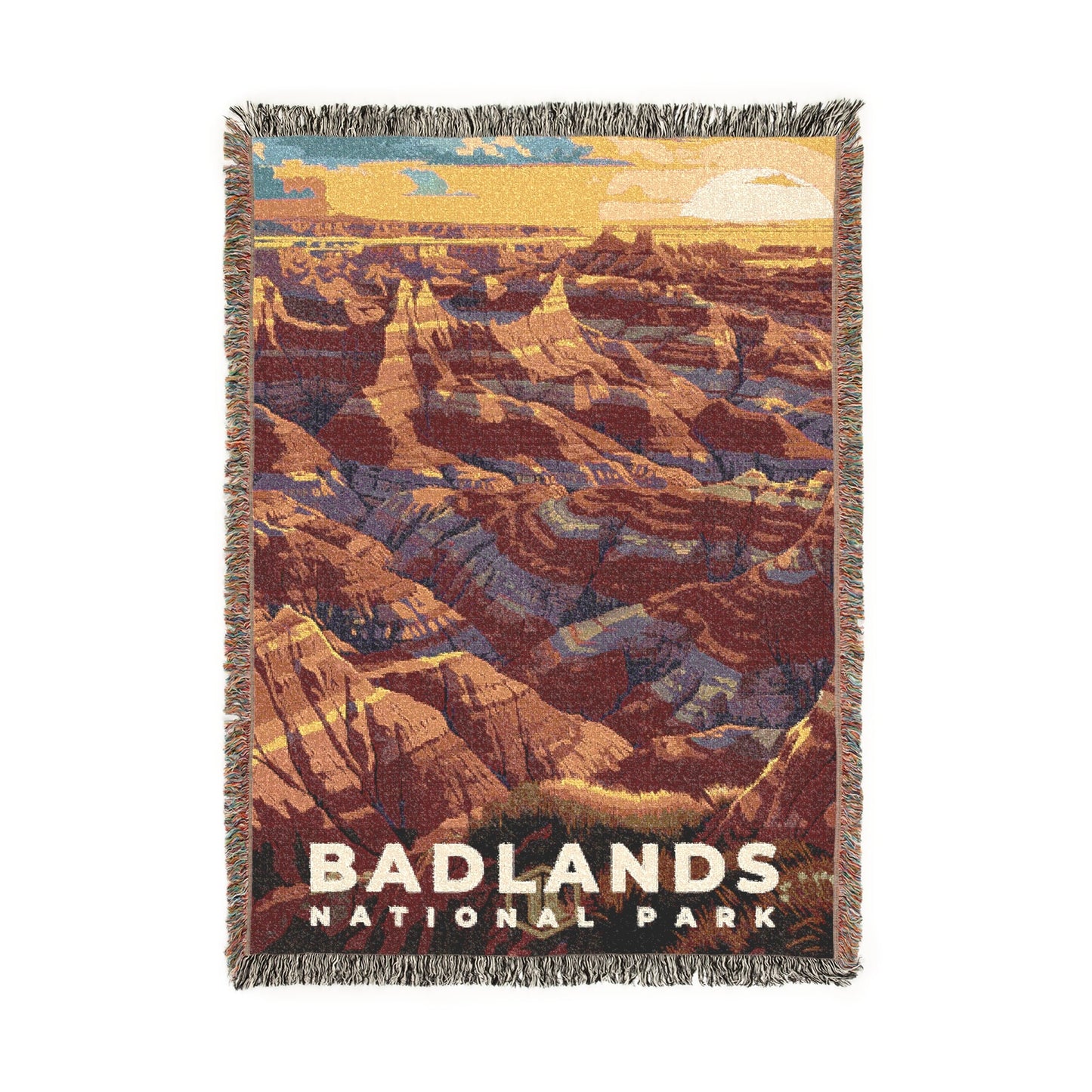 Badlands National Park Woven Blanket | S11