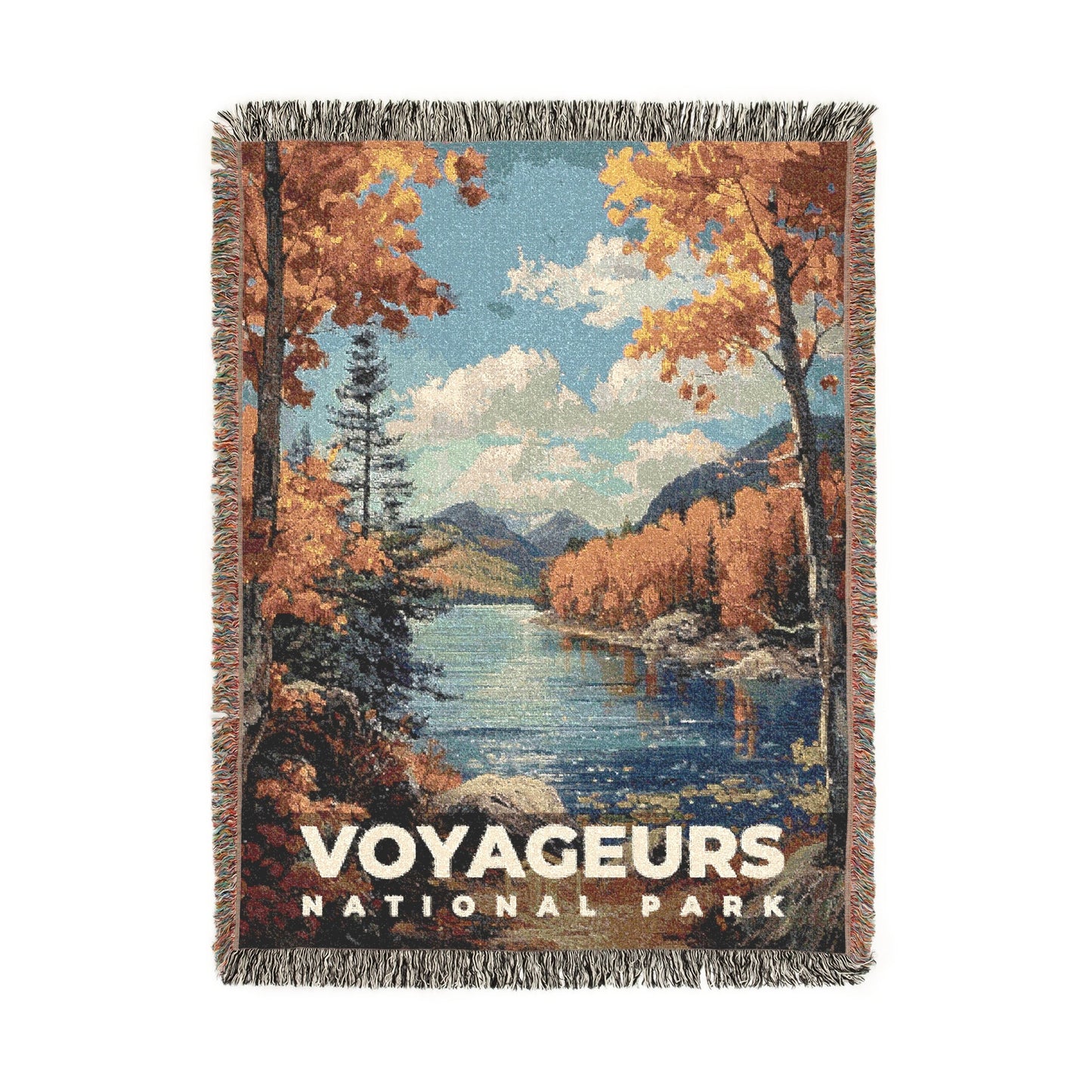 Voyageurs National Park Woven Blanket | S14