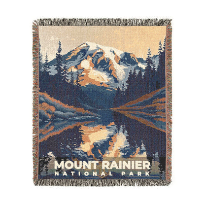Mount Rainier National Park Woven Blanket | S19