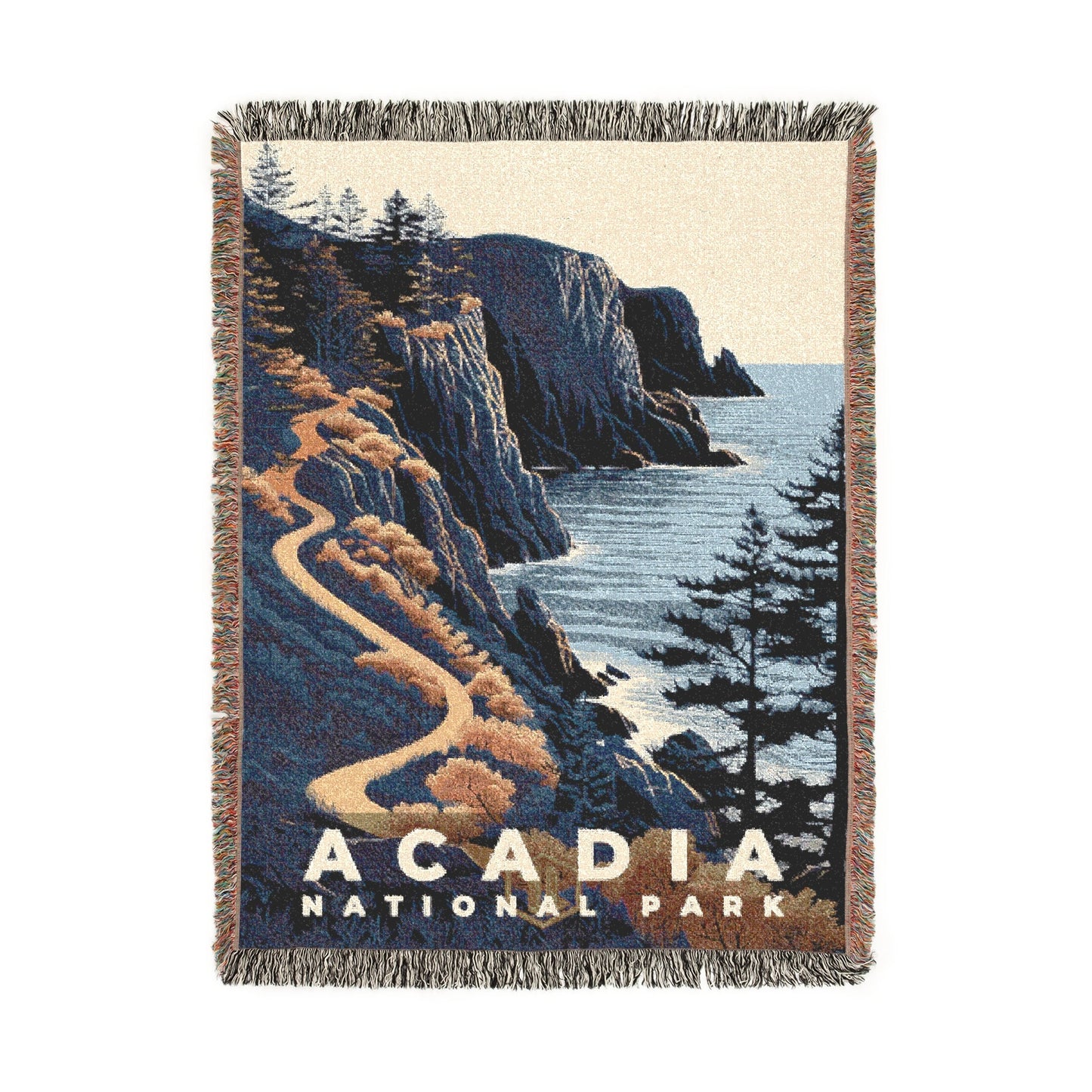 Acadia National Park Woven Blanket | S19