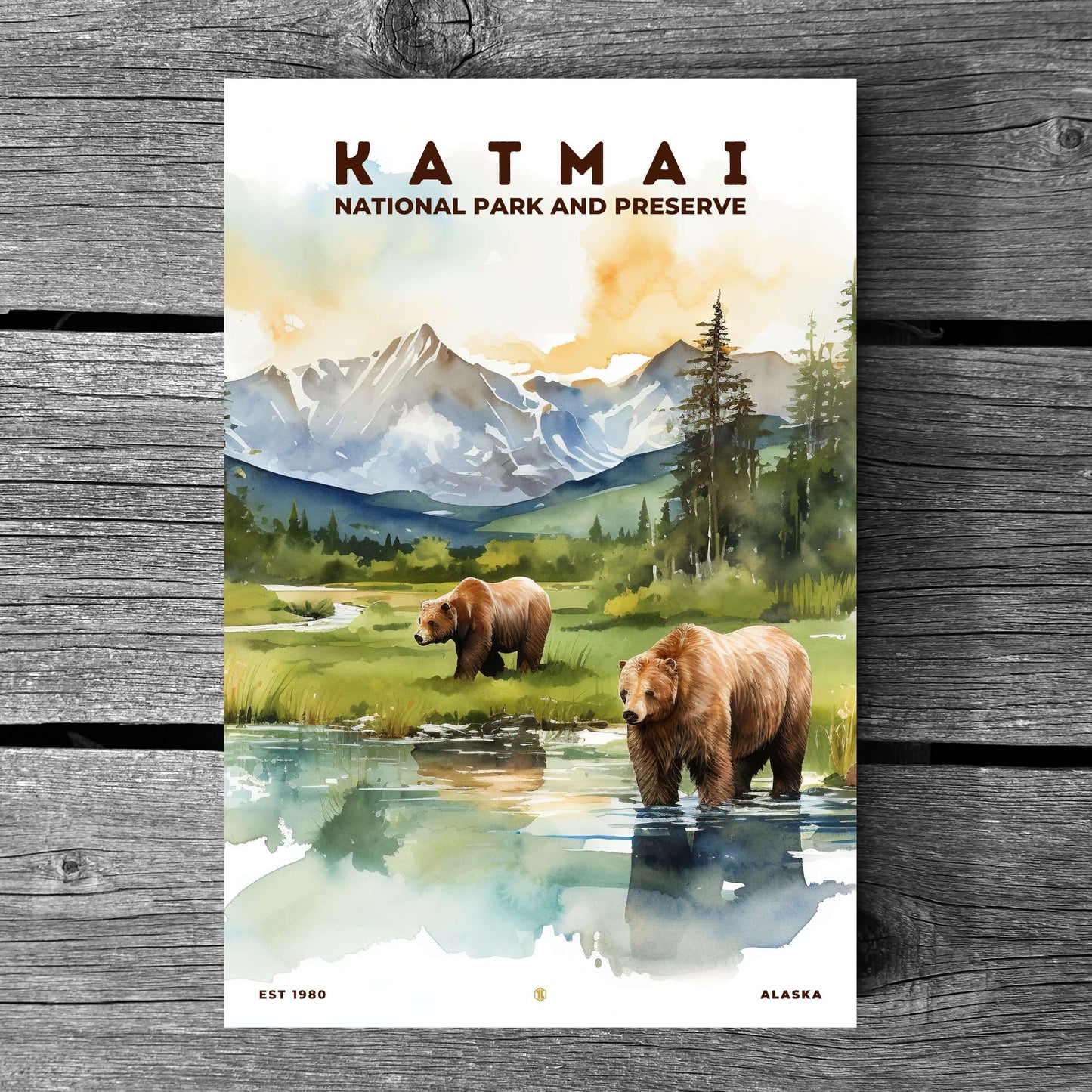 Katmai National Park Poster | S08