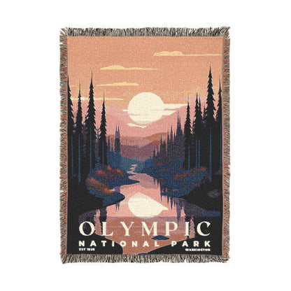 Olympic National Park Woven Blanket | S03