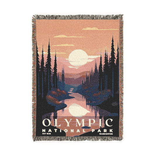 Olympic National Park Woven Blanket | S03