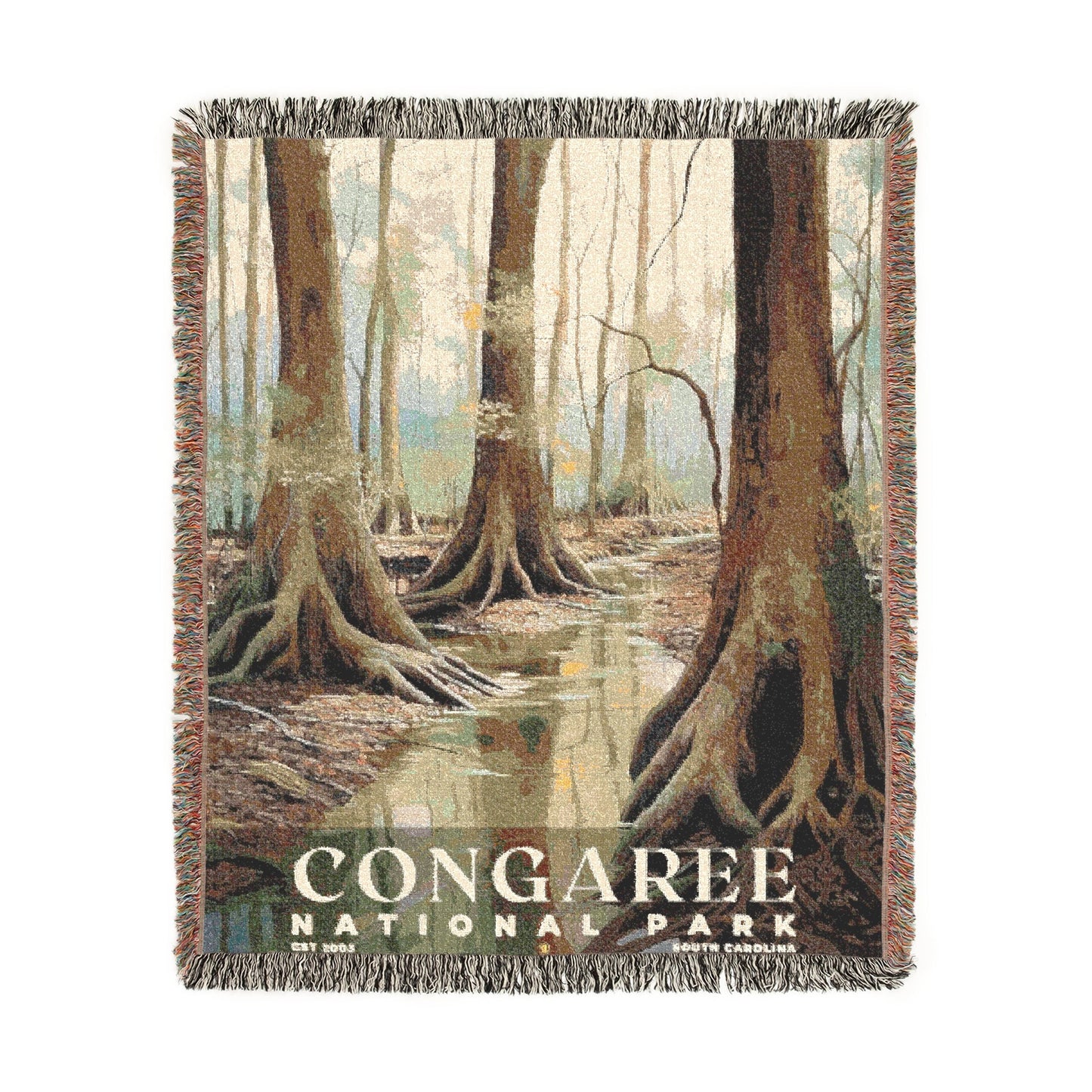 Congaree National Park Woven Blanket | S02