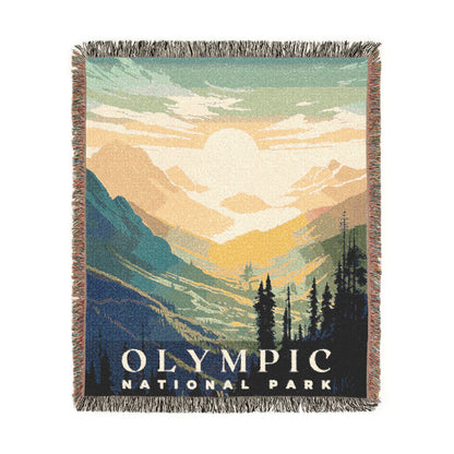 Olympic National Park Woven Blanket | S01