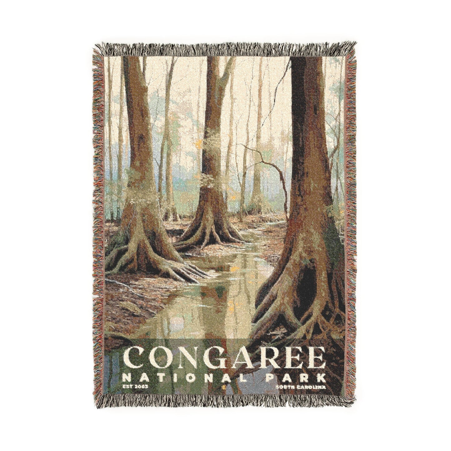 Congaree National Park Woven Blanket | S02