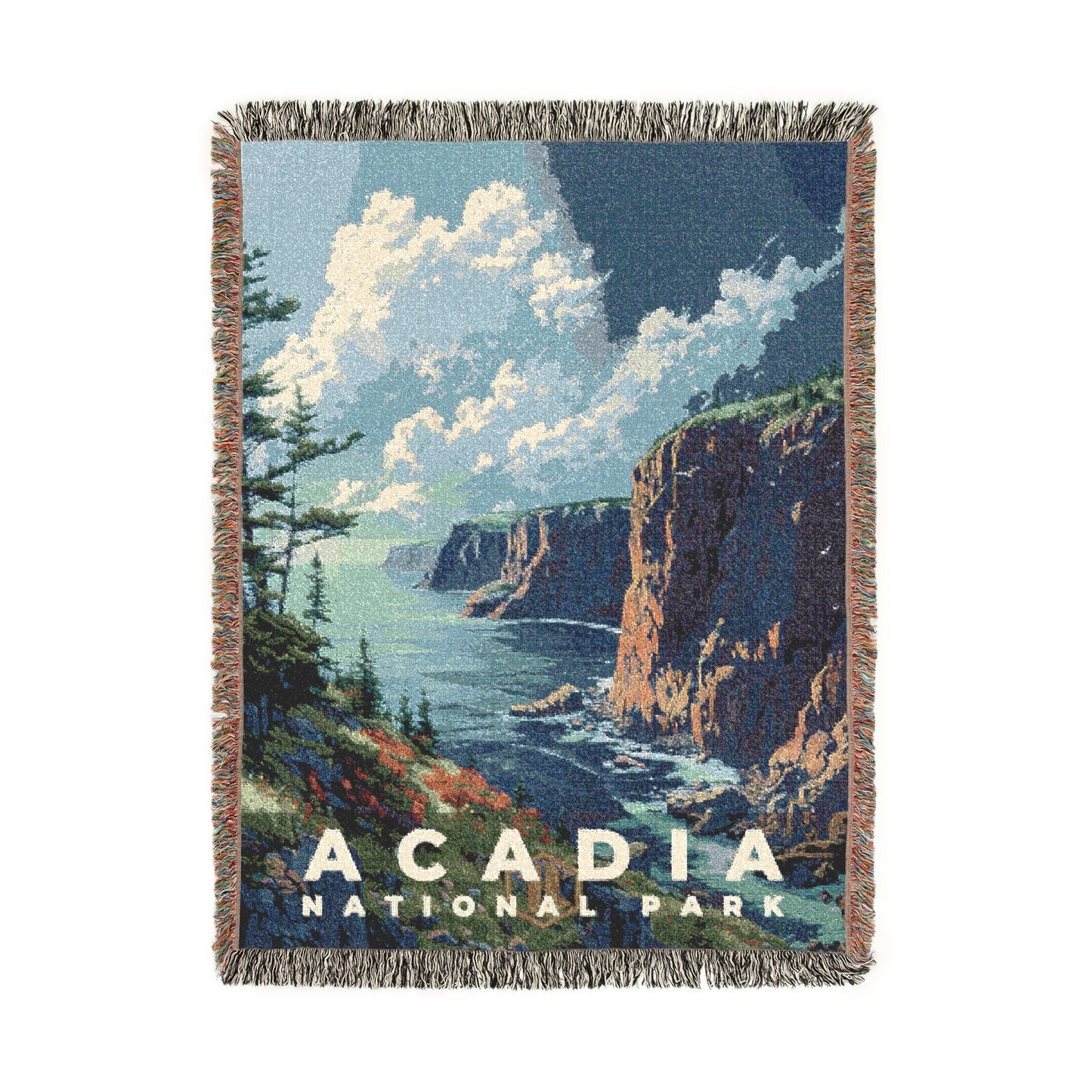 Acadia National Park Woven Blanket | S13