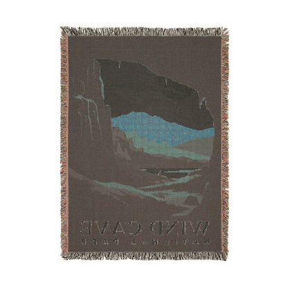 Wind Cave National Park Woven Blanket | S01