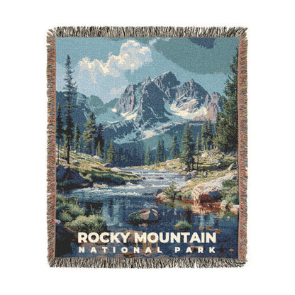 Rocky Mountain National Park Woven Blanket | S18