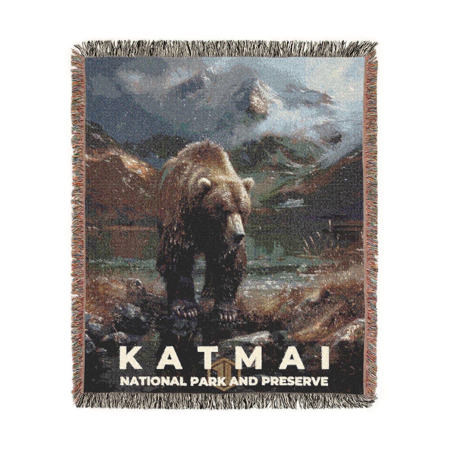 Katmai National Park Woven Blanket | S12