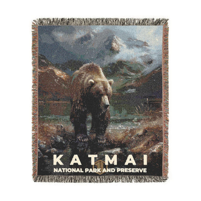 Katmai National Park Woven Blanket | S12