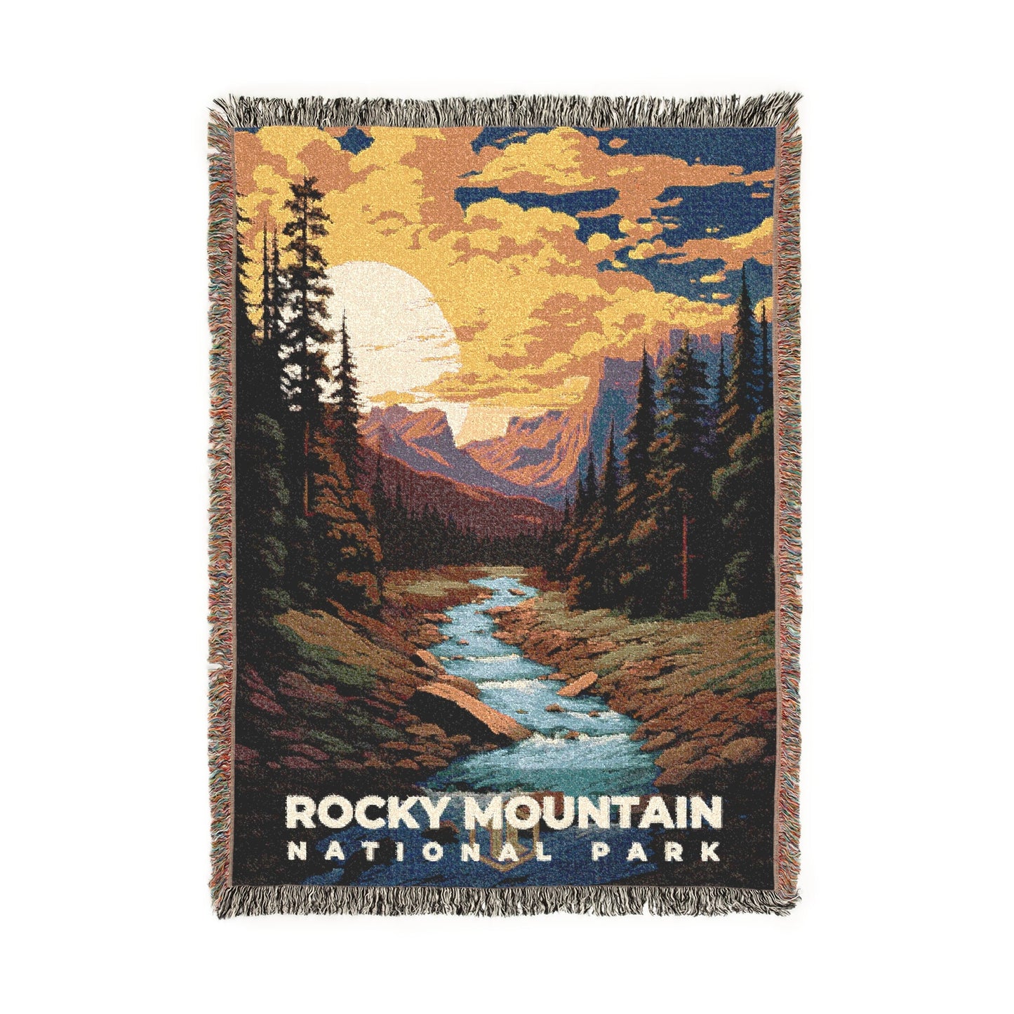 Rocky Mountain National Park Woven Blanket | S07