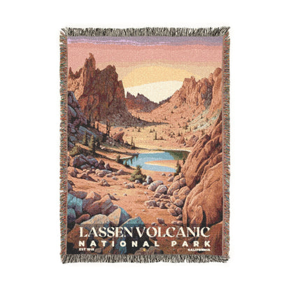 Lassen Volcanic National Park Woven Blanket | S02